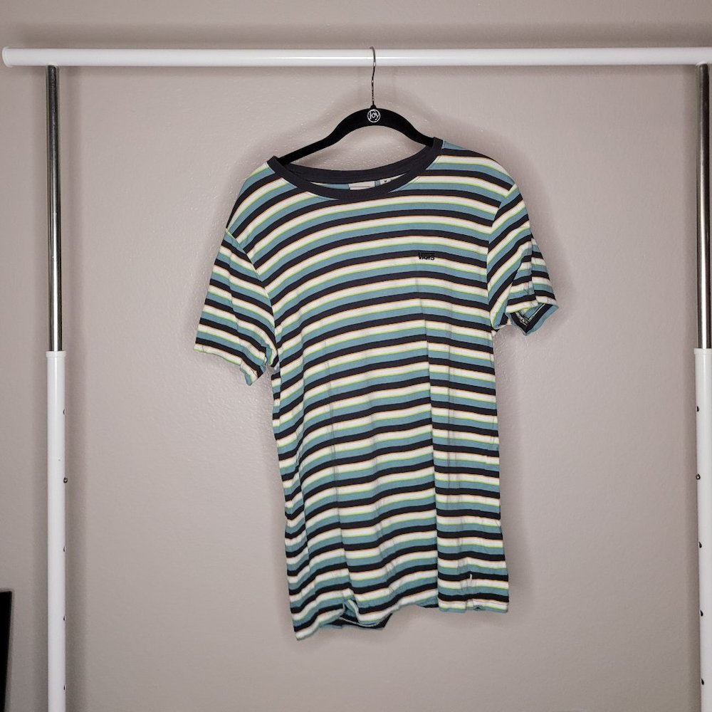 Vans Apparel Mens High Quality Striped T-Shirt - Size: Small